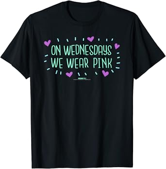 Mean Girls On Wednesday we Wear Pink TShirt Clothing